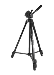GoSmart 4.4-Feet Professional Foldable 3 Way Pan Head Camera Tripod with Bag for Digital Camera & Camcorder, TR450CS, Black