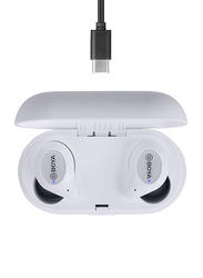 Boya BY-AP1 True Wireless/Bluetooth 5.0 In-Ear Earbuds with Charging Case, White