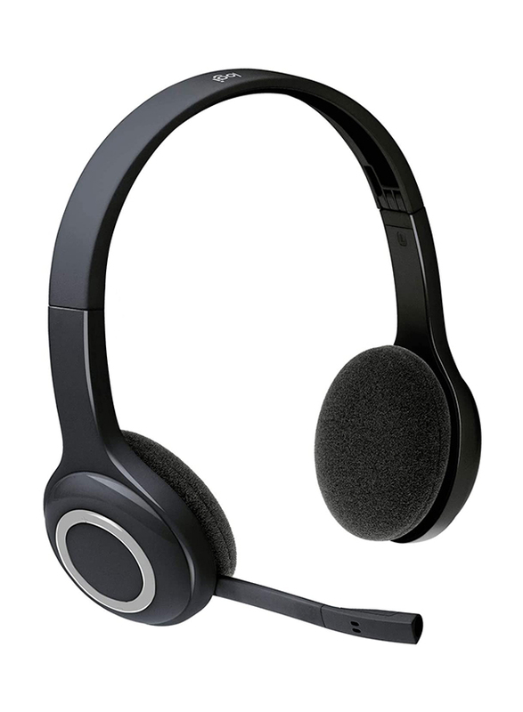 

Logitech H600 Wireless Over-Ear Noise Cancelling Headphones, 981-000341, Black