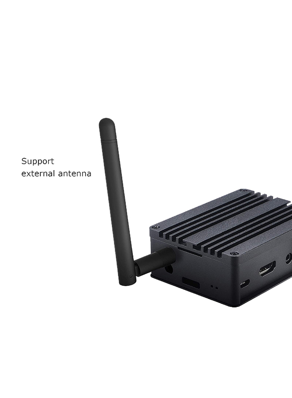 Akasa Pi Fan Less Aluminum Case with Thermal Modules for Asus Tinker and Raspberry, Black