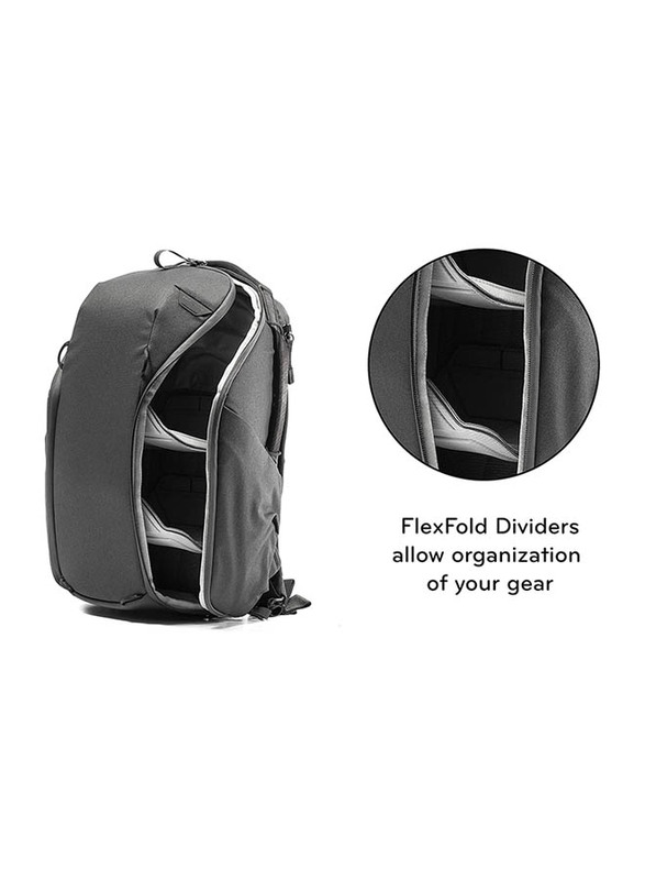 Peak Design 20L Zip Backpack Laptop Bag, Black
