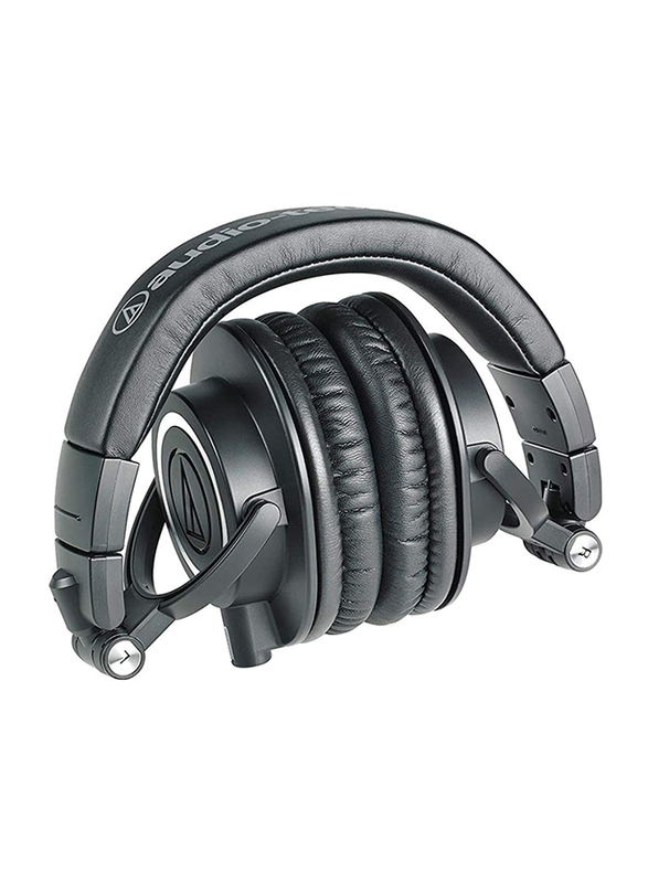 Audio Technica ATH-M50X Professional Studio Monitor 3.5mm Jack Over-Ear Headphones, Black