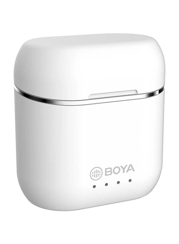 Boya BY-AP4 True Wireless/Bluetooth In-Ear Stereo Earbuds, White