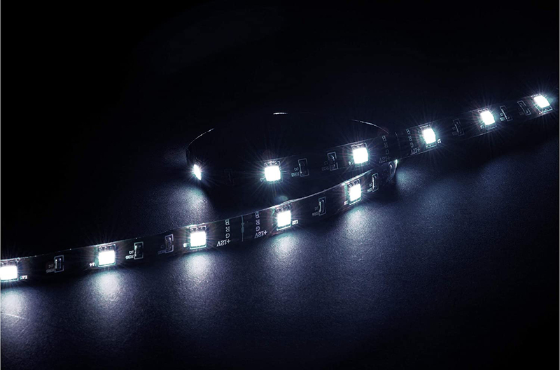 Akasa Vegas MBW Magnet LED Strip Light, with Secure 10Pc, 50cm, White