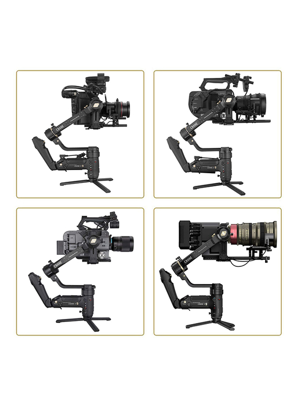 Zhiyun Crane-3s 3-Axis Smartsling Handheld Gimbal Stabilizer for DSLRS and Cine Cameras, Black