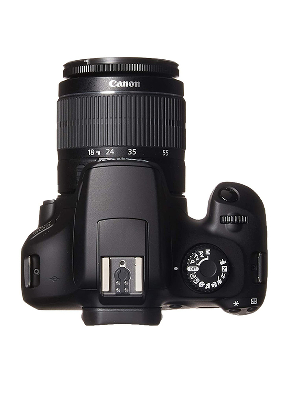 Canon EOS 4000D DSLR Camera with EF-S 18-55 mm f/3.5-5.6 III Lens, 18 MP, Black