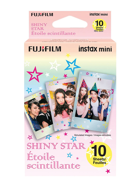 

Fujifilm Mini Shiny Star Film, 10 Sheets, White