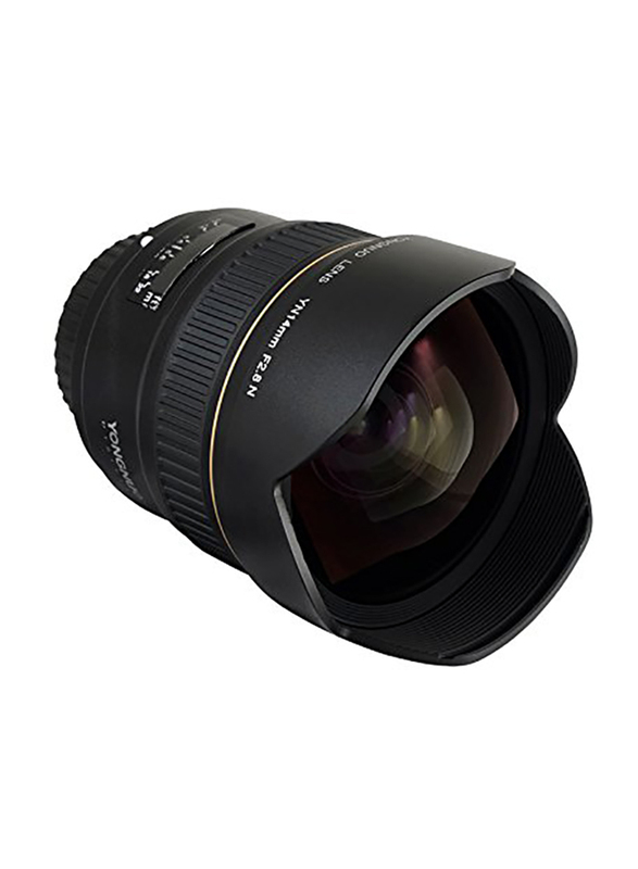 Yongnuo YN14mm F2.8N Ultra-Wide Angle Prime Lens for Nikon DSLR Cameras, Black