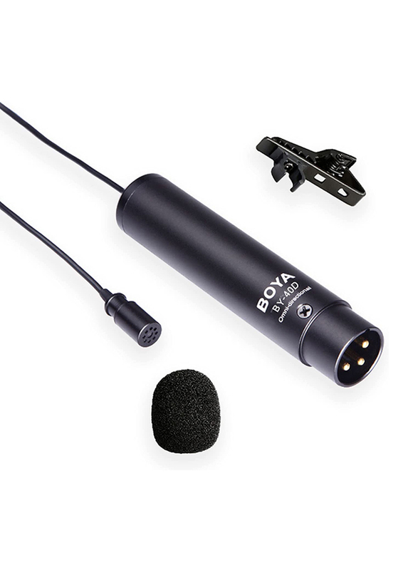 

Boya BY-M4OD Tie/Lavaliere Microphone for DSLR Camera, Black