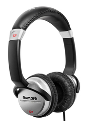 Numark HF125 Wired Over-Ear Professional DJ Headphones, Black/Silver