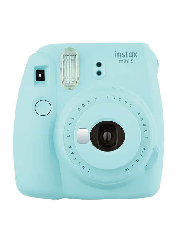 Fujifilm Instax Mini 9 Instant Camera with 60mm f/12.7 Lens, Ice Blue