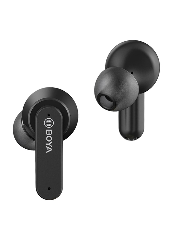 Boya BY-AP4 True Wireless/Bluetooth In-Ear Stereo Earbuds, Black