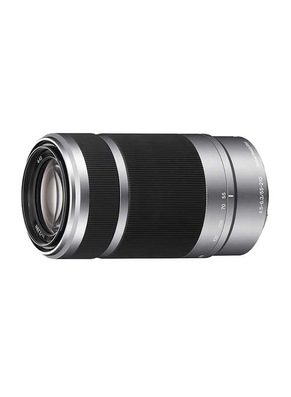 Sony E 55-210mm f/4.5-6.3 OSS Lens for Sony E-Mount Camera, Silver