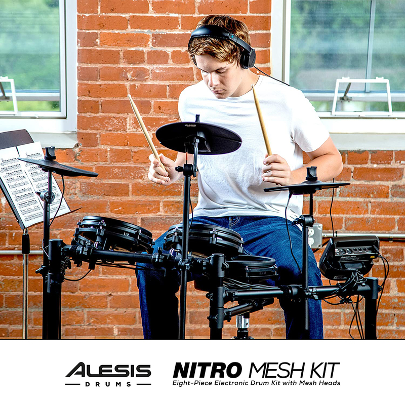 Alesis Nitro Mesh Electronic Drum Kit, Black