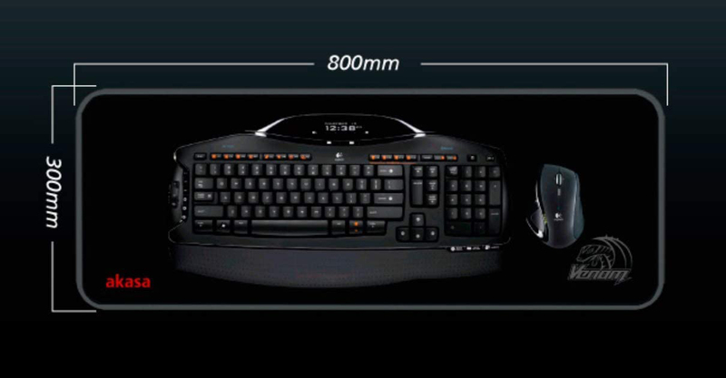 Akasa High Precision Venom Gaming Mouse Pad, XL, Black