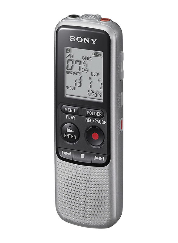 Sony ICD-BX140 BX Series Mono Digital Voice Recorder, Silver