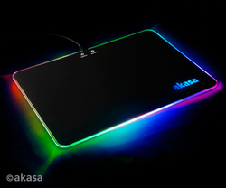 Akasa Vegas X9 LED RGB Gaming Mouse Pad, Black