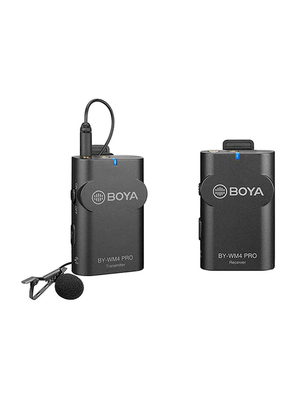 Boya BY-WM4 Pro- Portable 2.4G Wireless Microphone, Black