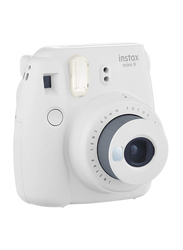 Fujifilm Instax Mini 9 Instant Camera, with 60mm f/12.7 Lens, Smoky White