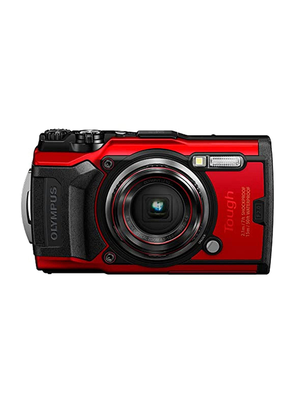 

Olympus Tough TG-6 Point & Shoot Camera with 4.5mm -18.0mm Lens, 12 MP, Red