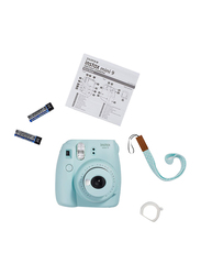 Fujifilm Instax Mini 9 Instant Camera with 60mm f/12.7 Lens, Ice Blue