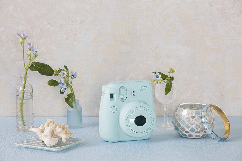 Fujifilm Instax Mini 9 Instant Camera with 60mm f/12.7 Lens, Ice Blue