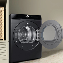 Samsung Big Capacity Dryer with AI Control, 16 Kg, DV16T8740BV, Black