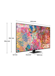 Samsung 75-inch 4K QLED Smart TV (2022), QA75Q80BAUXZN, Silver