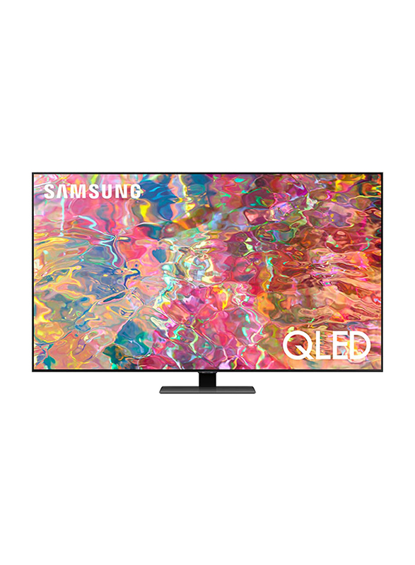 Samsung 75-inch 4K QLED Smart TV (2022), QA75Q80BAUXZN, Silver