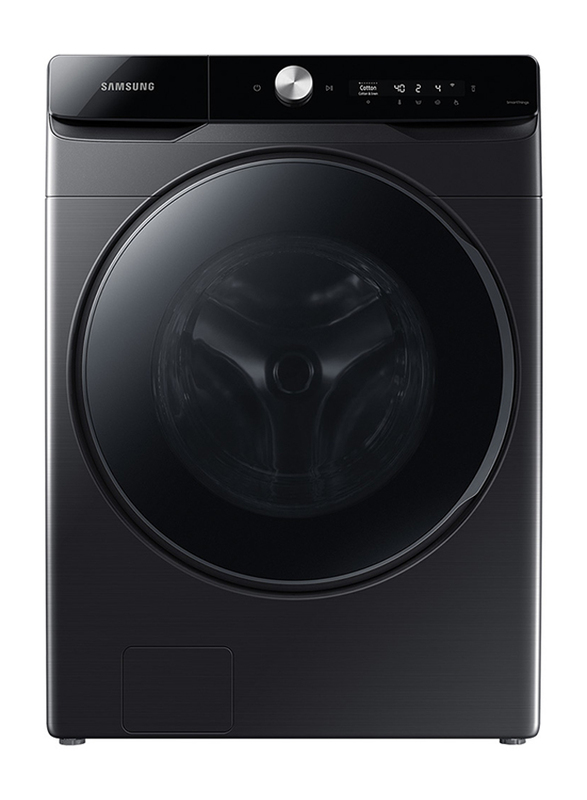 Samsung Front Load Washer Dryer with AI Control, 18 Kg/9 Kg, WD18T6300GV, Black