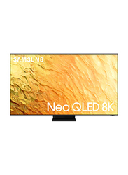 Samsung 85-inch Neo 8K QLED Smart TV (2022), QA85QN800BUXZN, Stainless Steel Silver