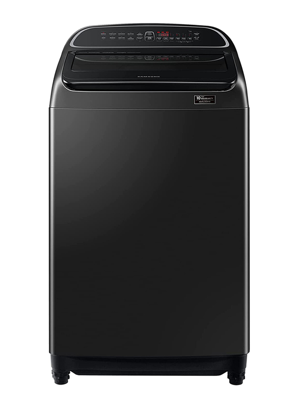 Samsung Top Load Washing Machine with Digital Inverter and Wobble Technology, 12.5 Kg, WA12T6260BV, Black