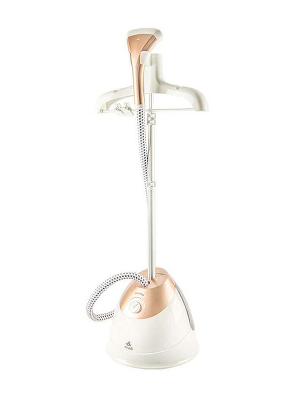 Evvoli 2.5L 3 Stage Garment Vertical Steamer, 1750W, EVIR-GS1750G, Gold