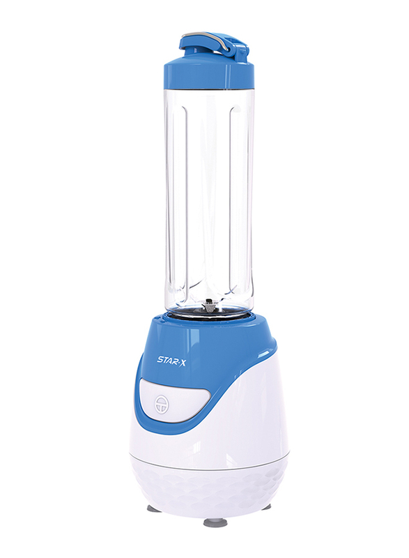 Star-X Electric Hand Blender, with 2 x 600ml Bottle, 600W, PBL001B, Blue/White/Clear