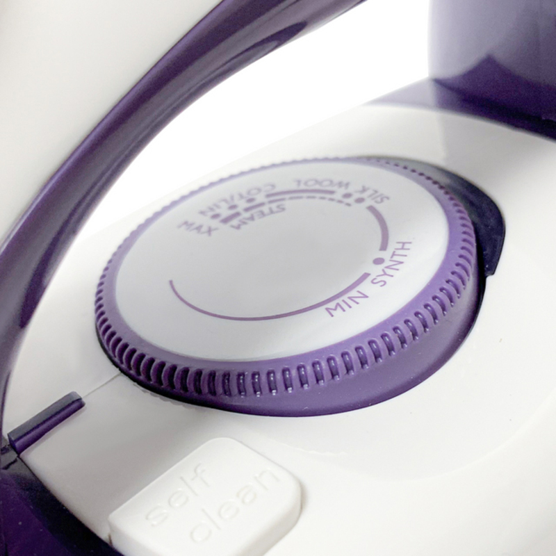 Evvoli Steam Iron, 2800W, EVIR-5MP, White/Purple
