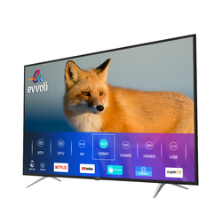 Evvoli 50-inch 4K Ultra HD LED Smart TV, with Digital Netflix and YouTube, 50EV200US, Black