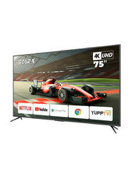 Star X 75-Inch 4K Ultra HD LED Smart TV with Built in Receiver, 75UH640V, Black