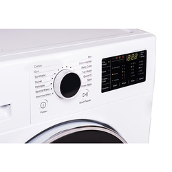 Evvoli 8 kg Front Load Washing Machine, EVWM-FDDM-814W, White