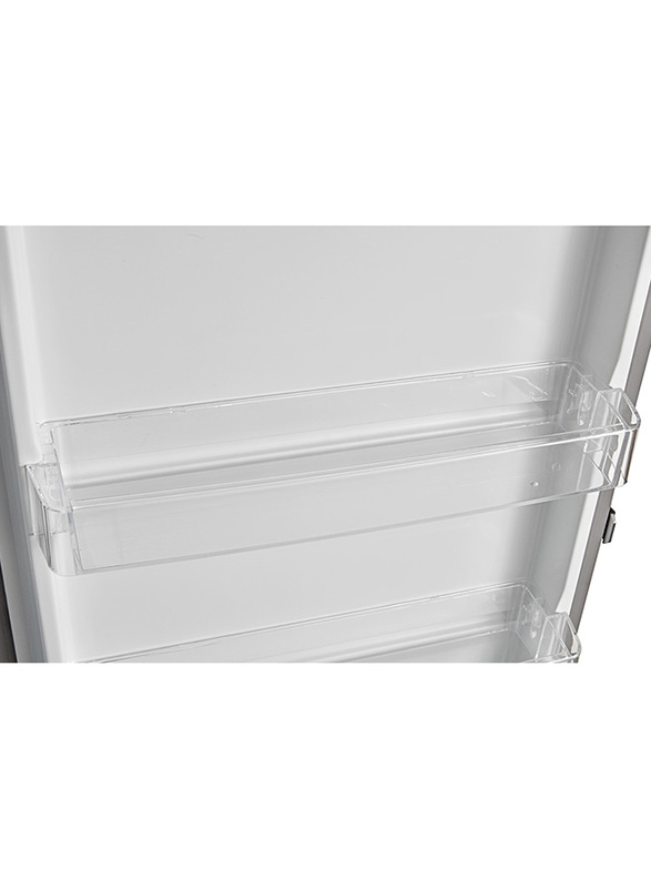 Evvoli 400 Litres Upright Single Door Refrigerator, EVRFM-U350MLSS, Silver