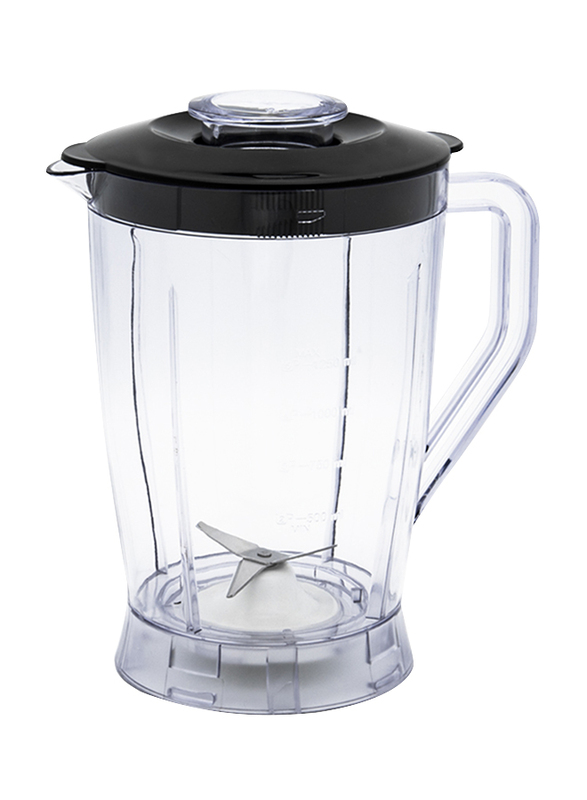 Evvoli 2L Food Processor with Blender & Grinder Different Functions, 600W, EVKA-FP20B, Black