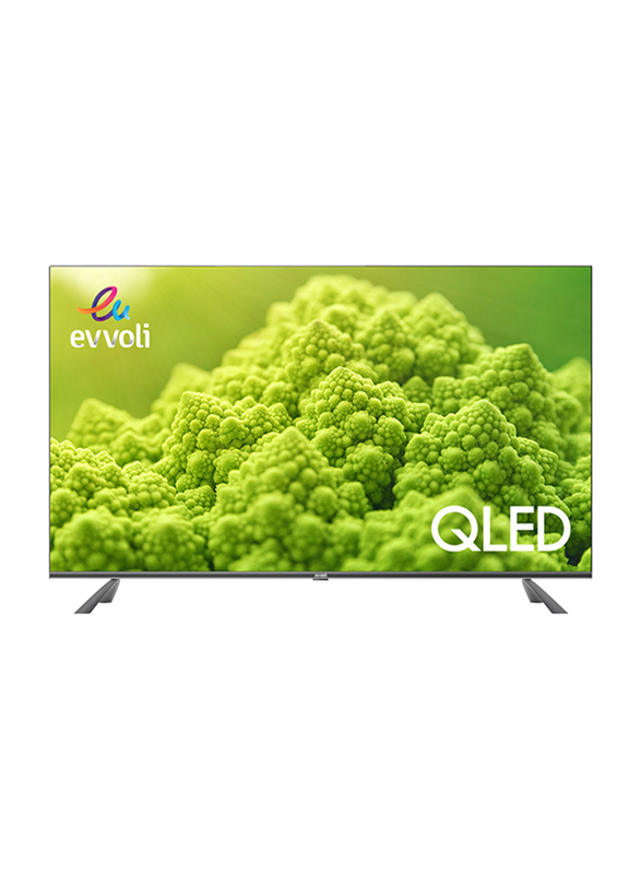 Evvoli 55-Inch 4K Ultra HD QLED Android Smart TV, 55EV250QA, Black