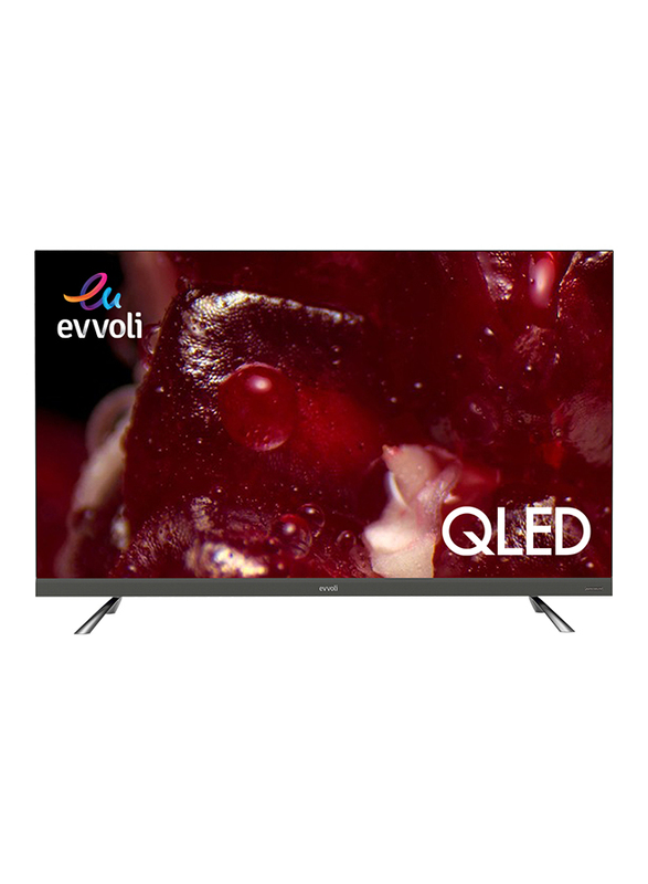 Evvoli 55-Inch 4K Ultra HD QLED Android Smart TV, 55EV350QA, Black