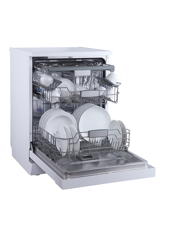 Evvoli 14 Place Setting 7 Program Dishwasher, EVDW-143MW, White