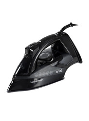 Evvoli Ceramic Soleplate Auto Shut-Off Steam Iron with Anti-Drip, 2800W, EVIR-5MB, Black
