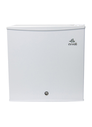 Evvoli 60L Child Lock Single Door Mini Refrigerator, EVRFM-45LW, White