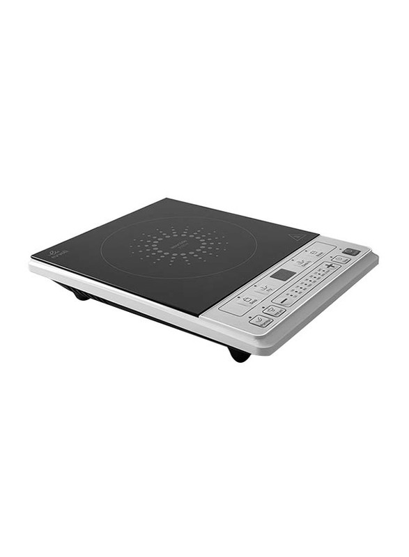 Evvoli Digital LED Induction Hob with 6 Programmed Function and 8 Power Stages Settings High Temperature Protection, 2100W, EVKA-IH106S, Black