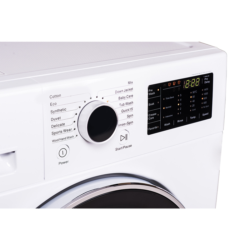 Evvoli 9 kg Front Load Washing Machine, EVWM-FDDM-914W, White