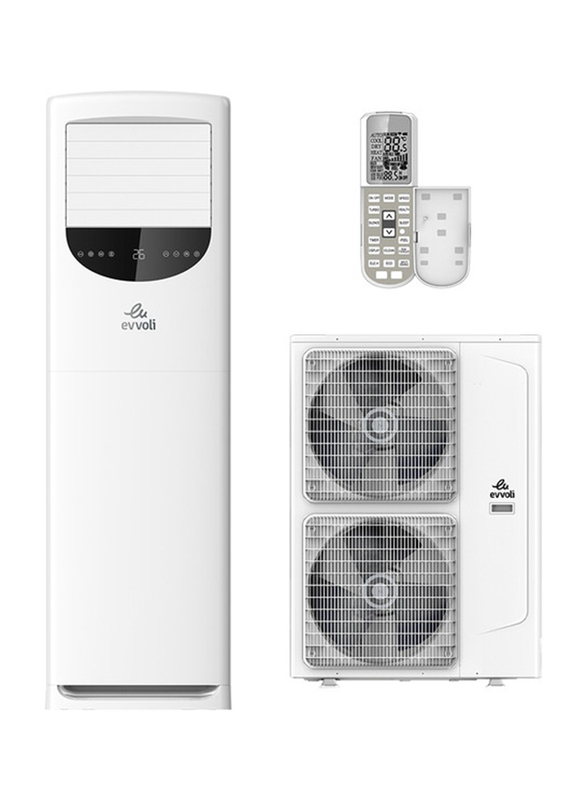 Evvoli 36000 BTU Floor Standing Air Conditioner, 3 Ton, EVFS-36K-J, White
