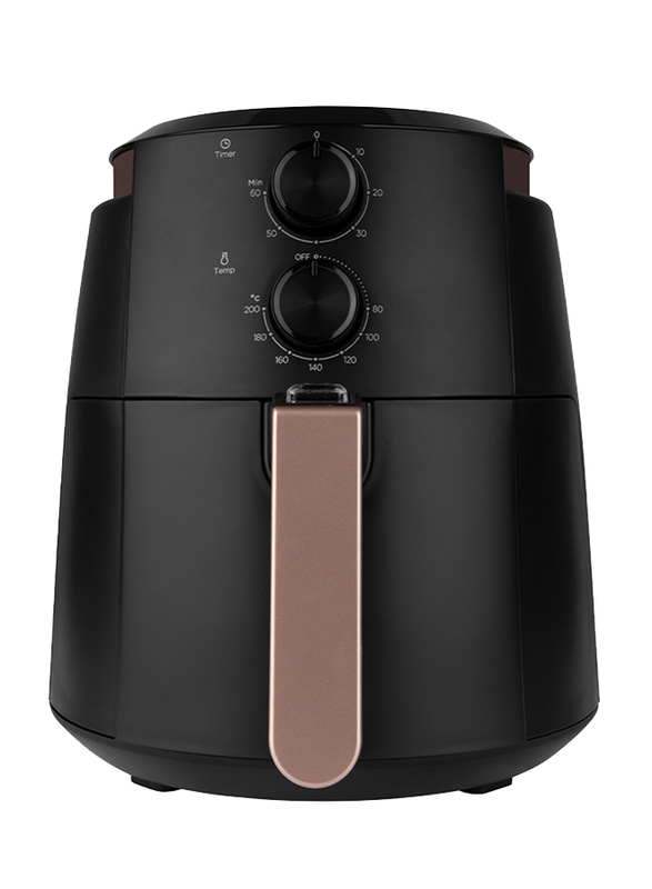 

Evvoli 4L Air Fryer, 1500W, EVKA-AF4001BG, Black/Gold