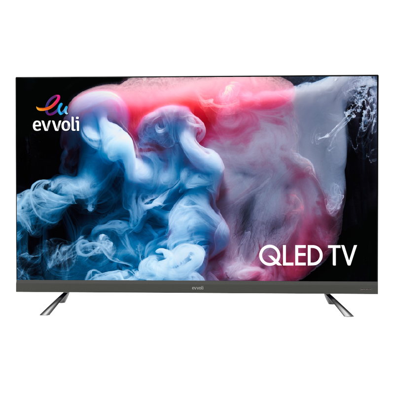 Evvoli 50-Inch 4K Ultra HD QLED Android Smart TV, 50EV350QA, Black